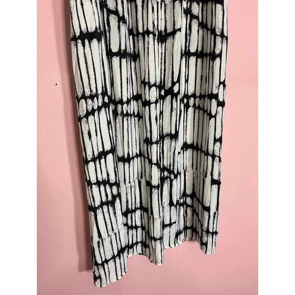 Worthington Women's Black White Abstract Print Maxi Skirt Size L NWT - Picture 4 of 9